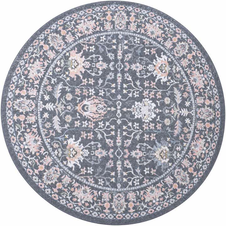 7' 10 x 7' 10 Kamala Washable Round Rug