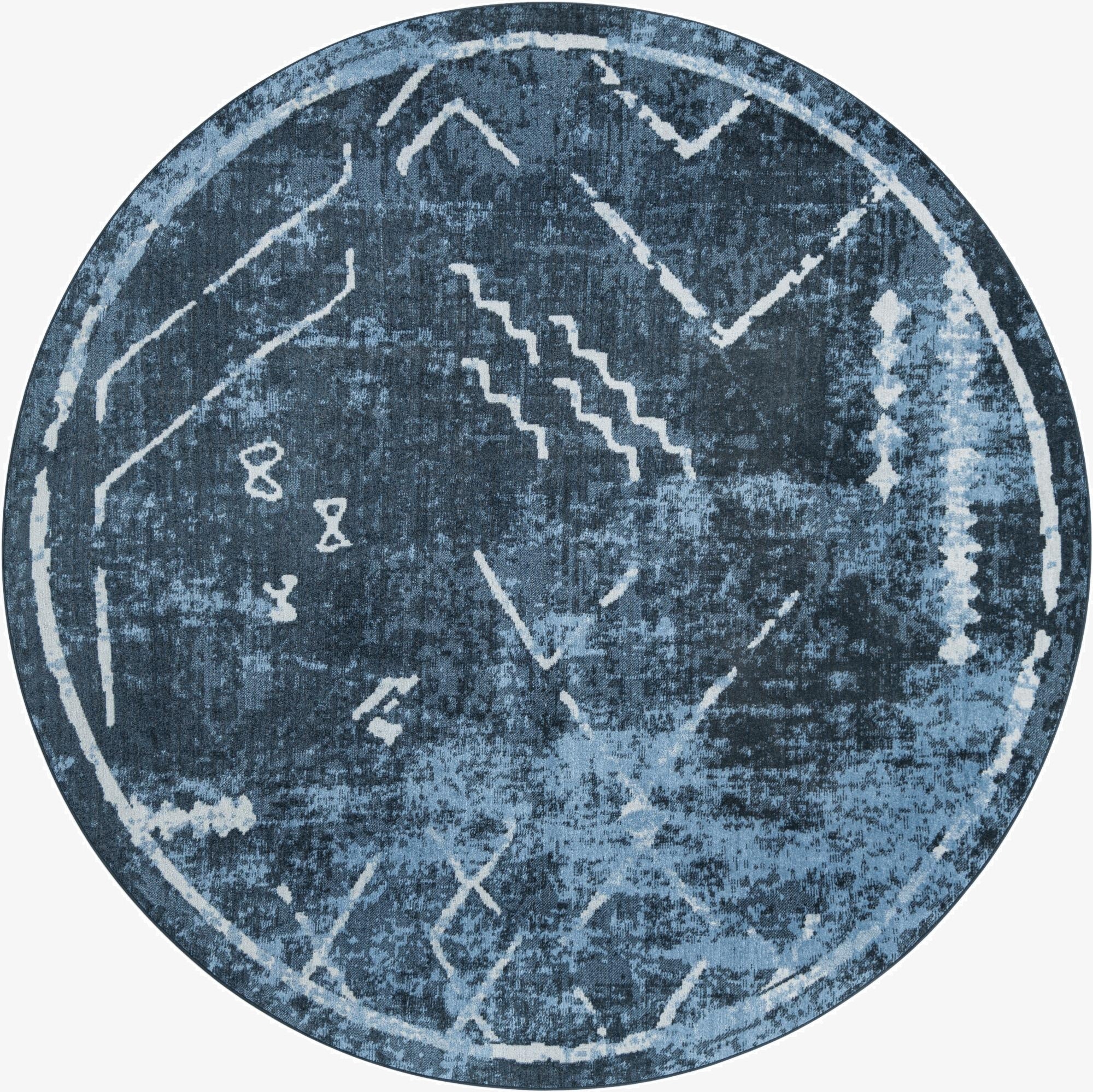 7' 10 x 7' 10 Kamala Washable Round Rug