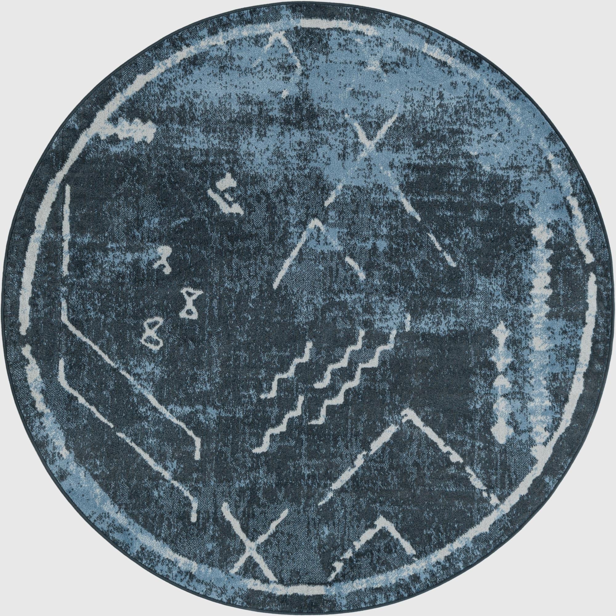 5' 3 x 5' 3 Kamala Washable Round Rug