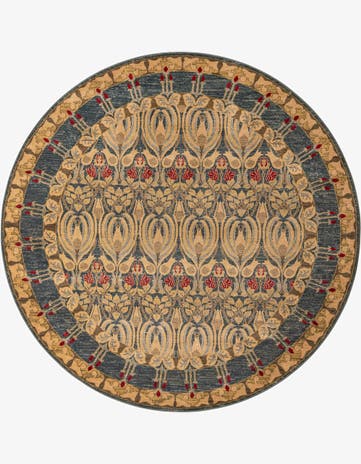 Navy Blue Kensington Round Rug