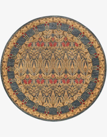 Navy Blue Kensington Round Rug