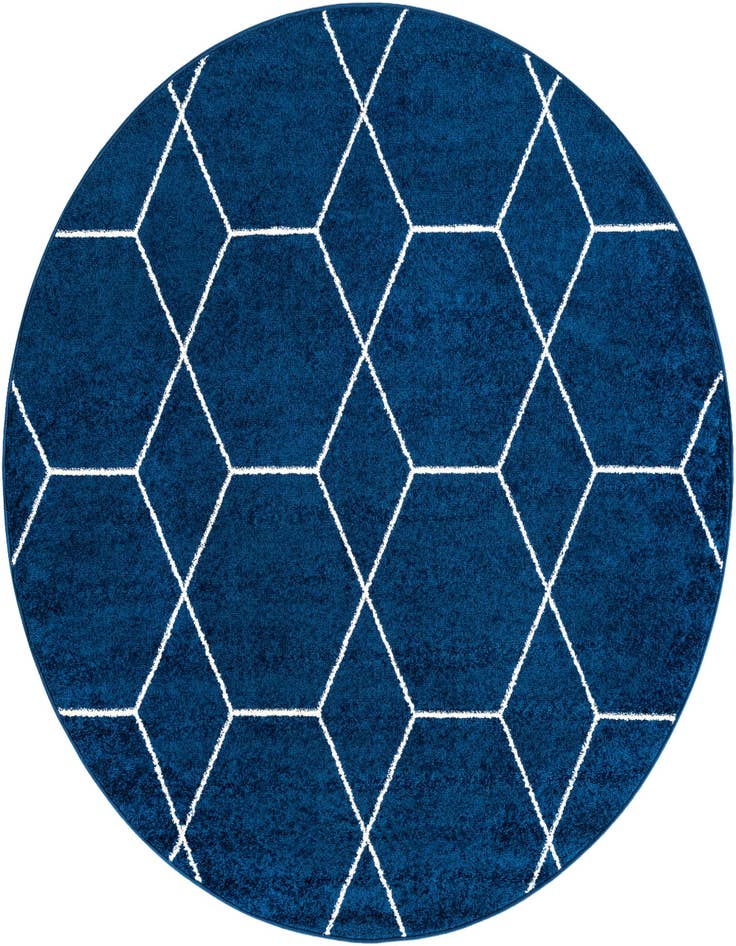 Detail image of 4' x 4' Lattice Frieze Round Rug
