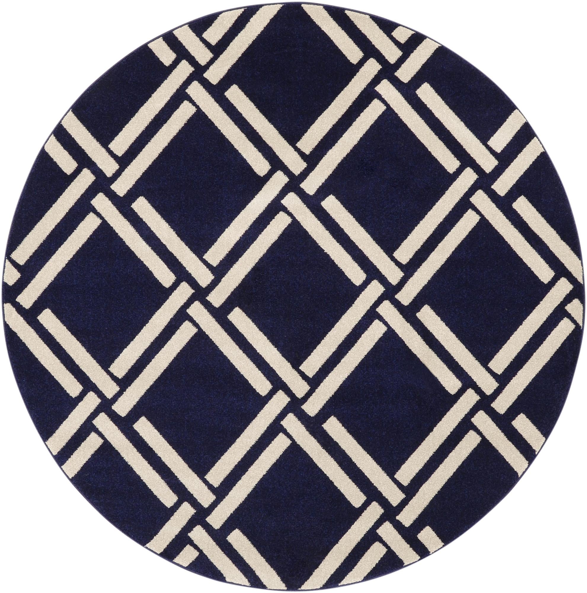 6' x 6' Lattice Round Rug