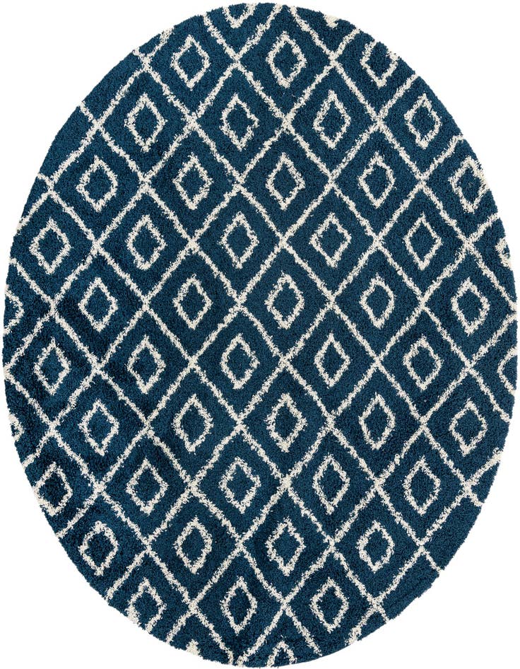 Detail image of 10' x 10' Lattice Shag Round Rug
