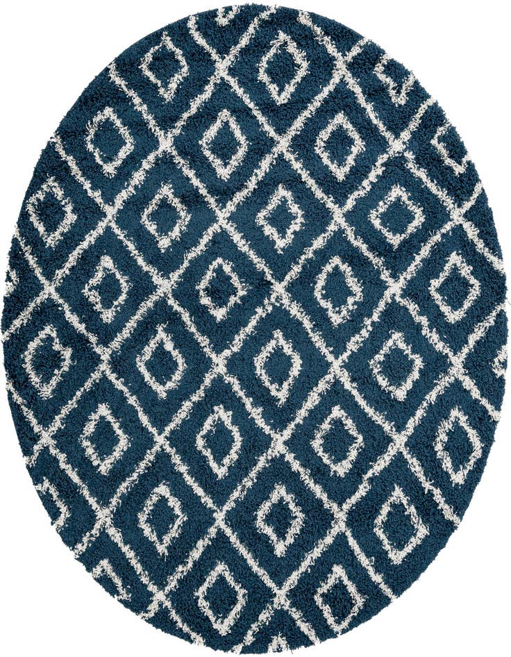 Detail image of 7' 10 x 7' 10 Lattice Shag Round Rug