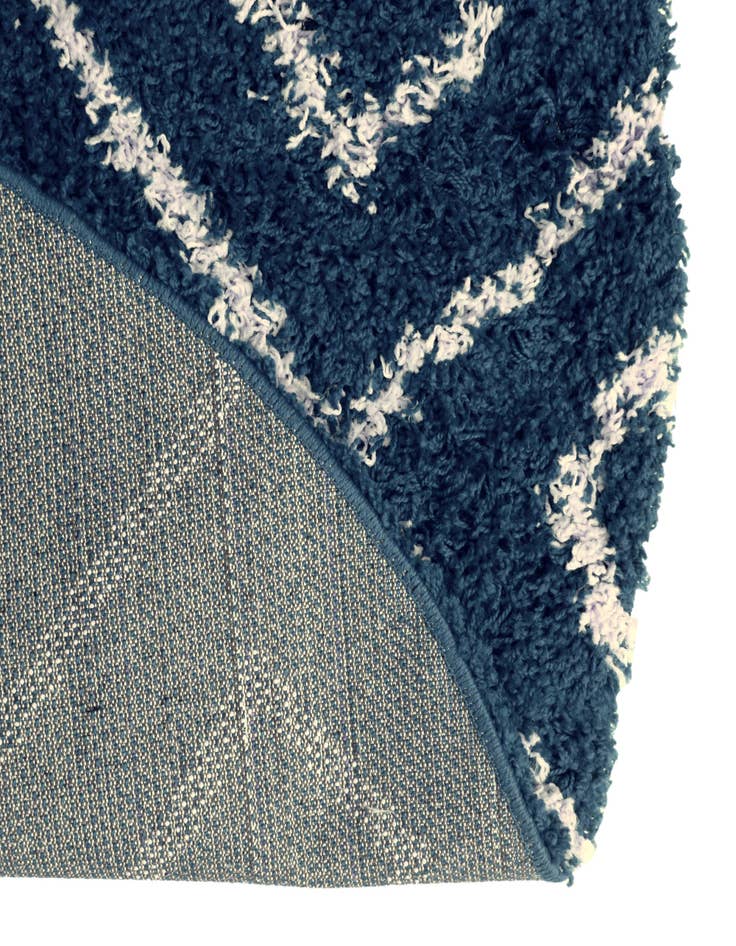 Detail image of 100cm x 100cm Trellis Shag Round Alfombra