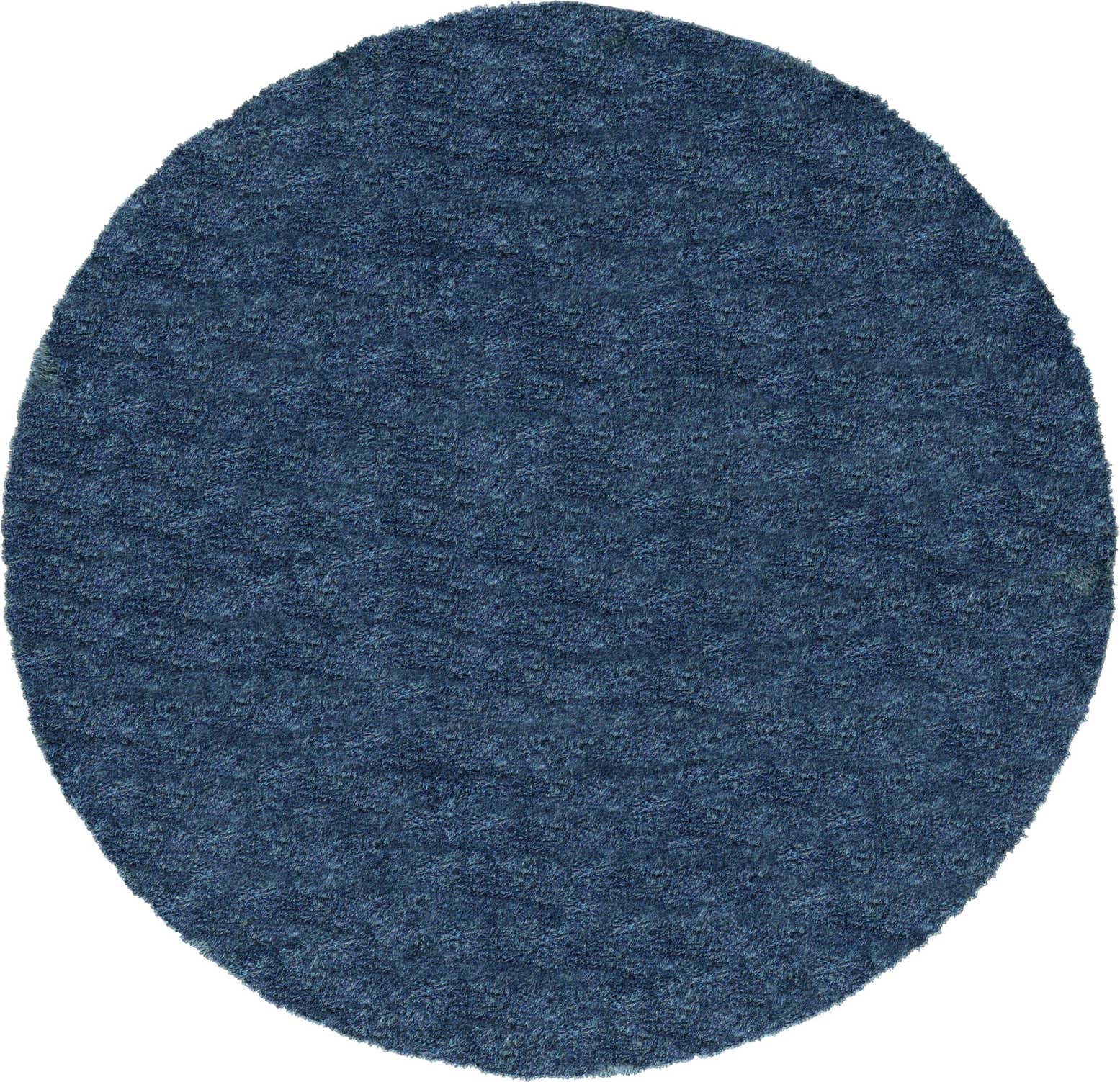 8' x 8' Luxury Solid Shag Round Rug