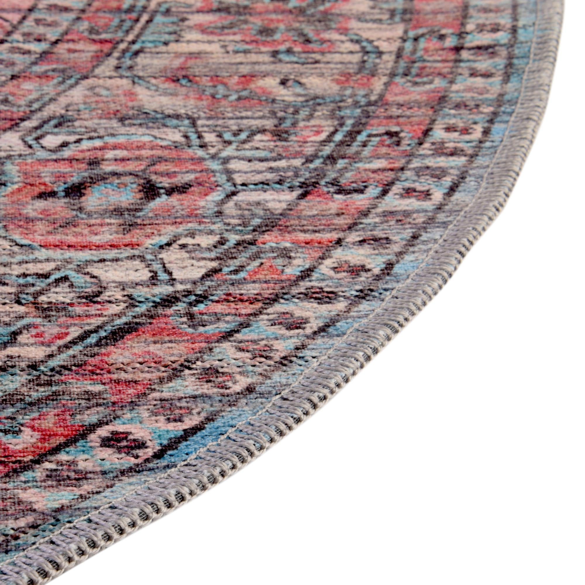 10' 6 x 10' 6 Washable Maahru Round Rug