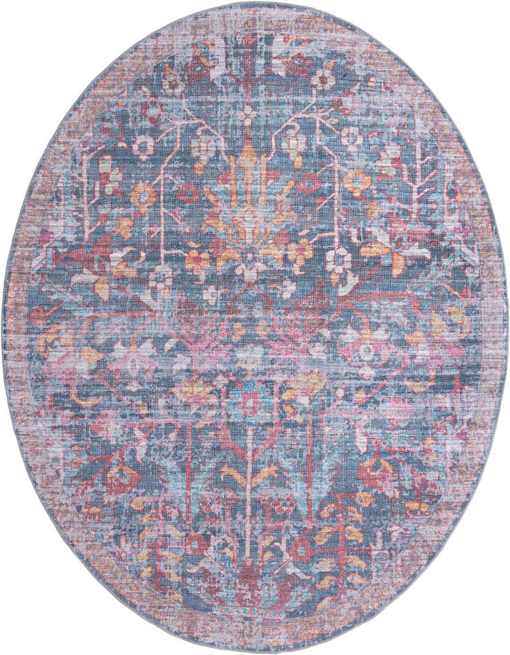 Detail image of 10' 6 x 10' 6 Washable Maahru Round Rug