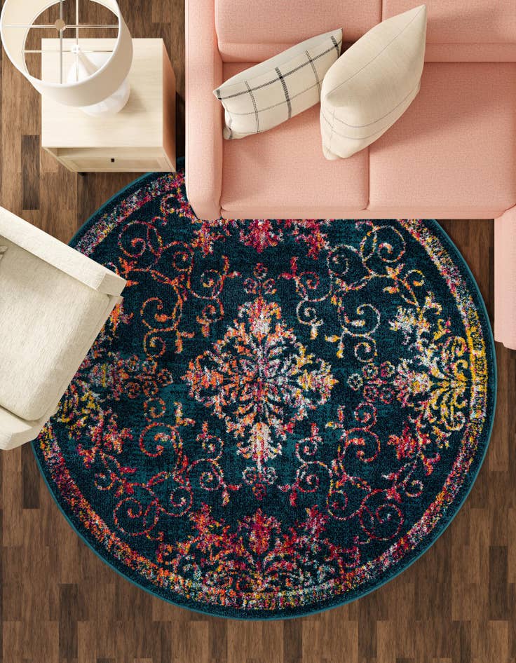 Detail image of 5' 3 x 5' 3 Madeline Round Rug