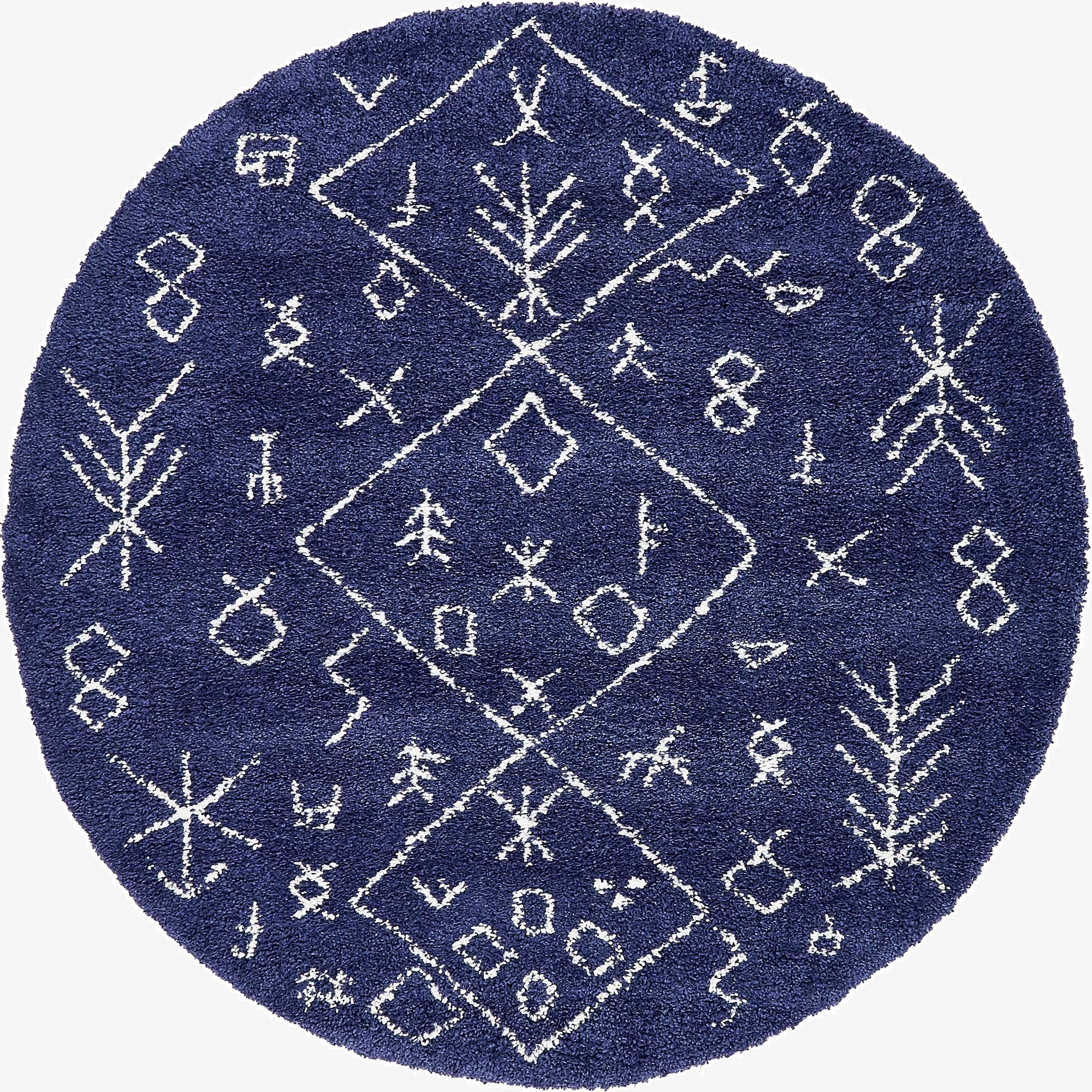 8' x 8' Marrakesh Shag Round Rug