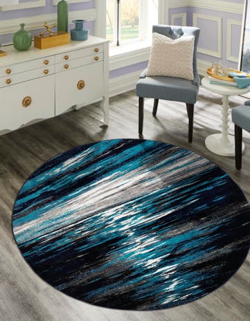5' x 5' Metropolis Round Rug