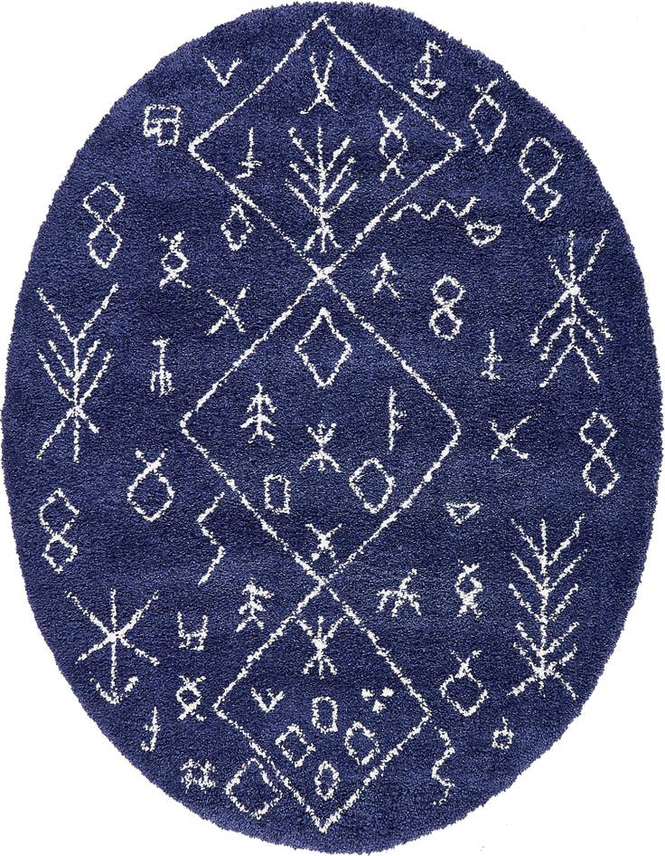 Detail image of 8' x 8' Moroccan Shag Round Rug