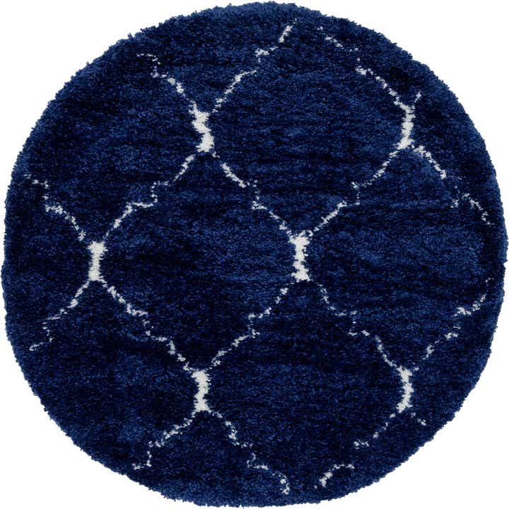 155cm x 155cm Marrakesh Shag Rund Teppich