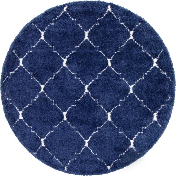 Detail image of 8' x 8' Moroccan Shag Round Rug