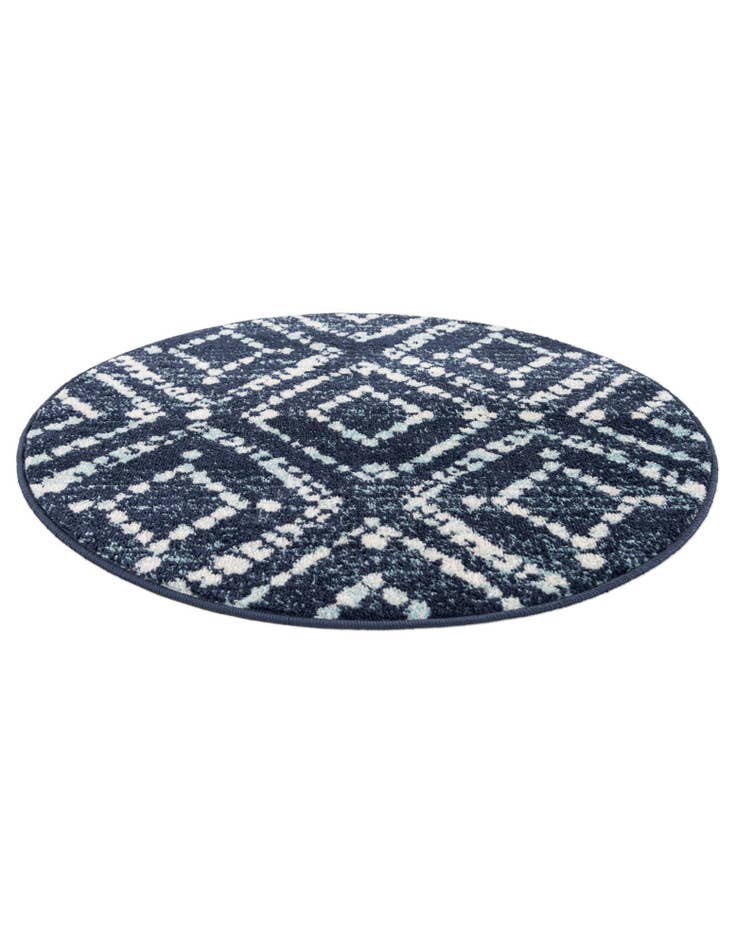 Detail image of 3' x 3' Moroccan Trellis Round Rug