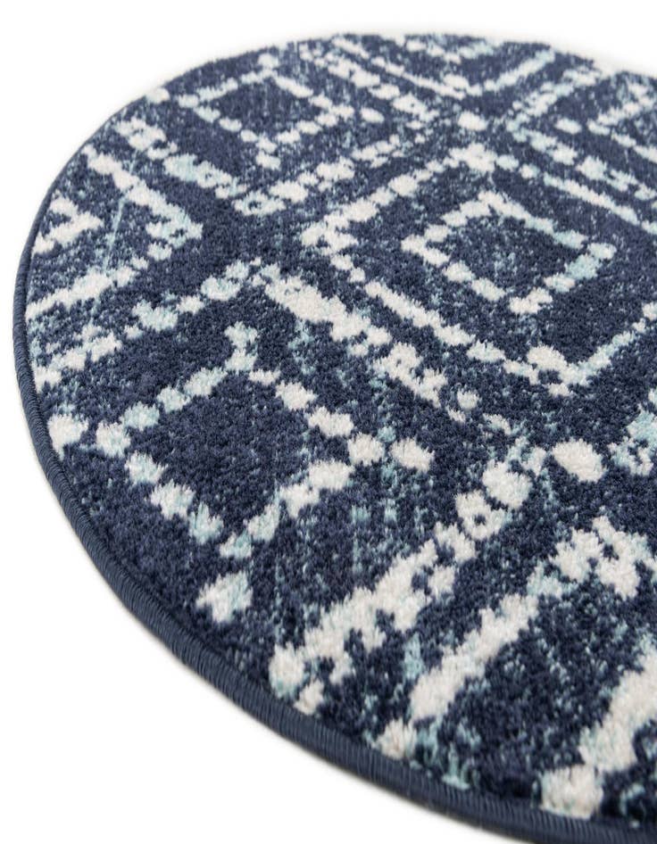 Detail image of 3' x 3' Moroccan Trellis Round Rug