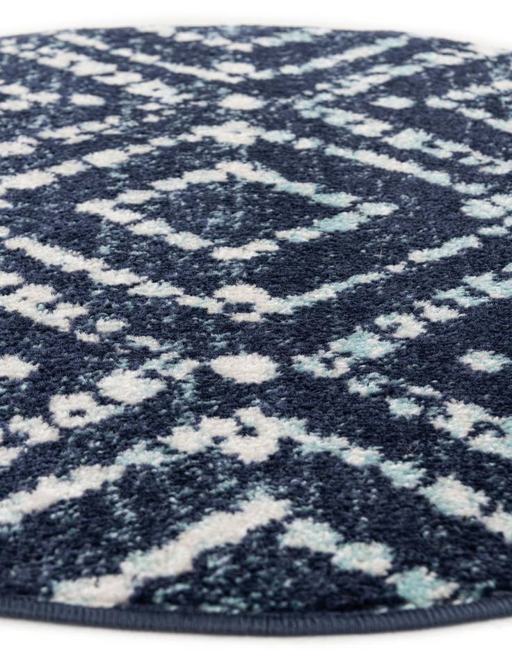 Detail image of 3' x 3' Moroccan Trellis Round Rug