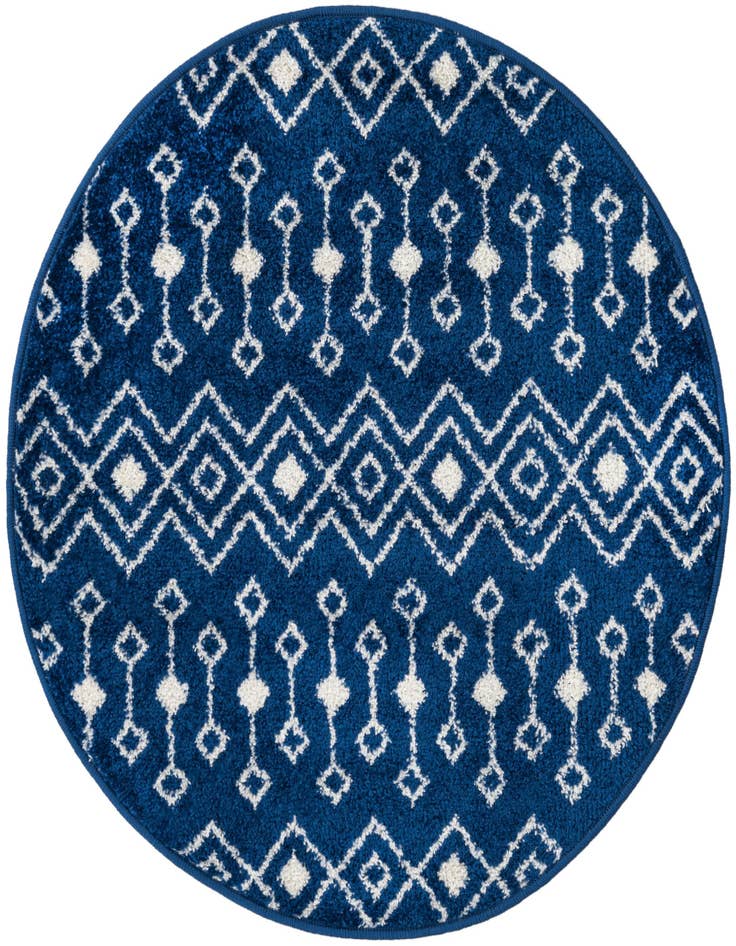 Detail image of 3' x 3' Moroccan Trellis Round Rug