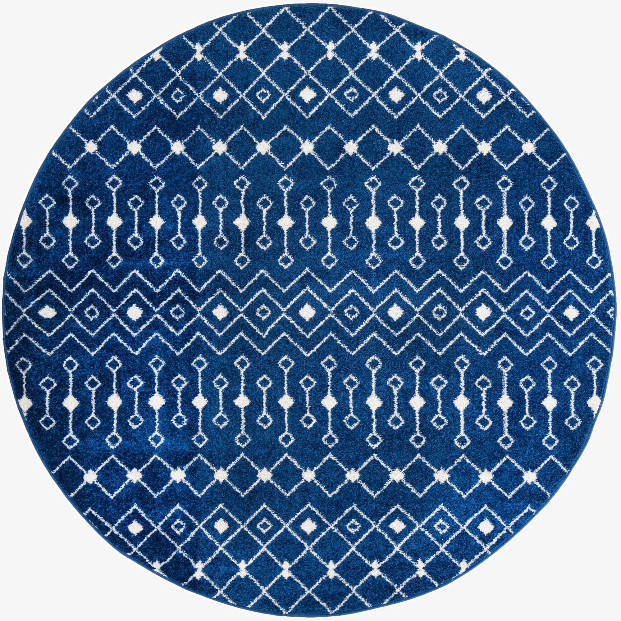 Primary image 7' 10 x 7' 10 Moroccan Trellis Round Rug