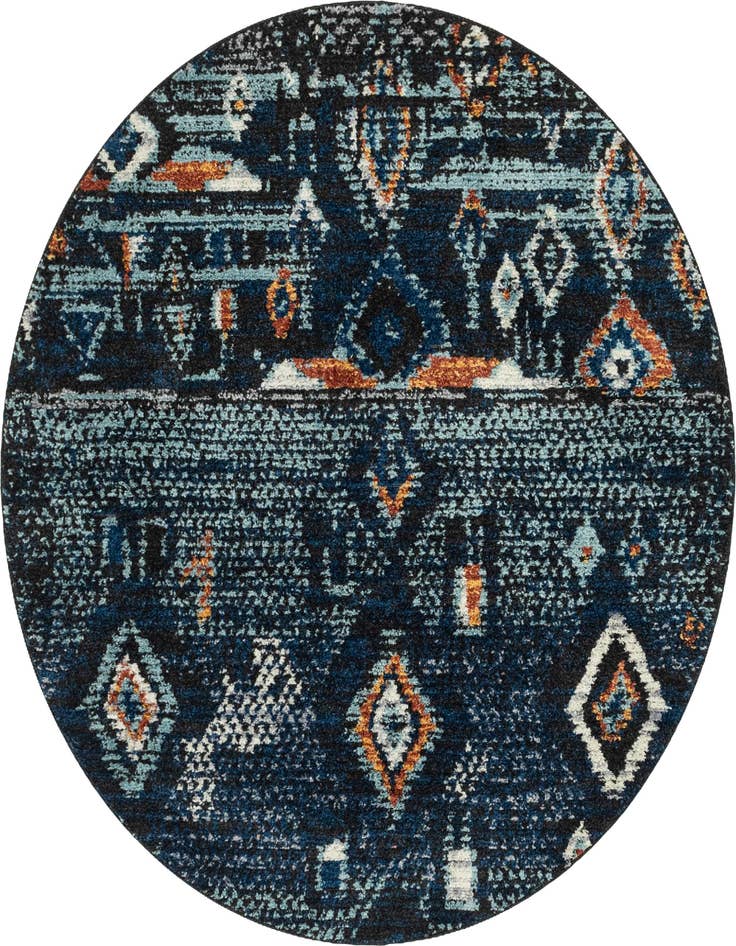 Detail image of 7' x 7' Morocco Round Rug
