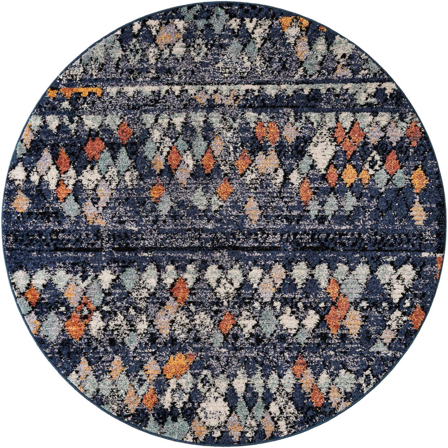 7' x 7' Morocco Round Rug