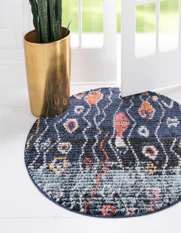 7' x 7' Morocco Round Rug