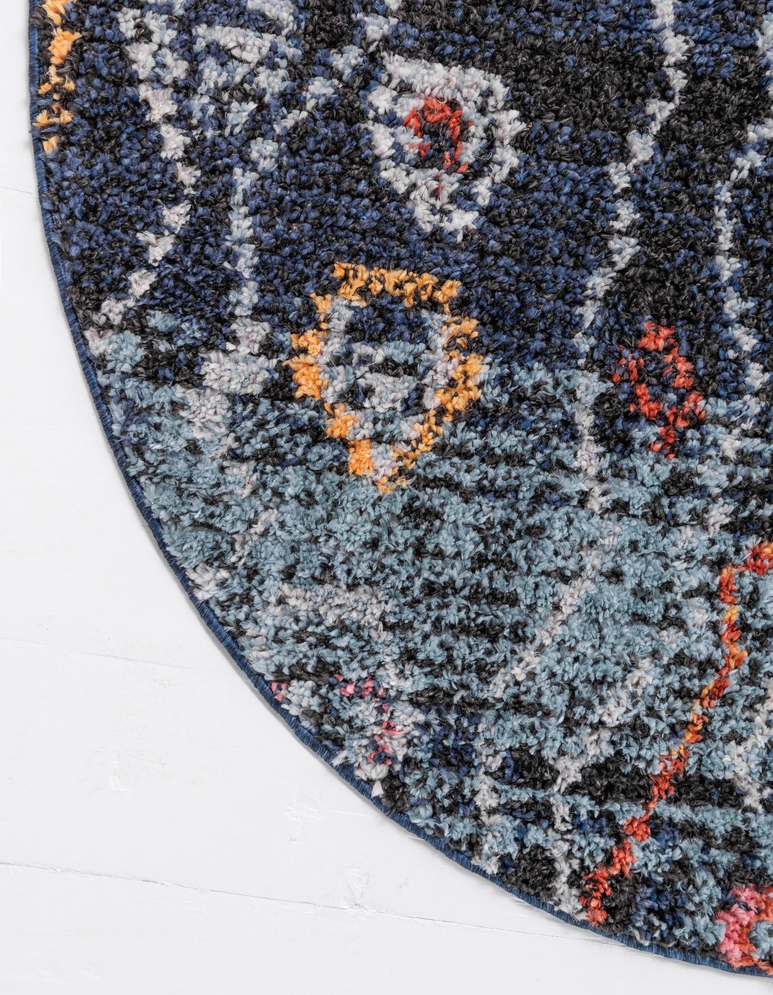 4' x 4' Morocco Round Rug