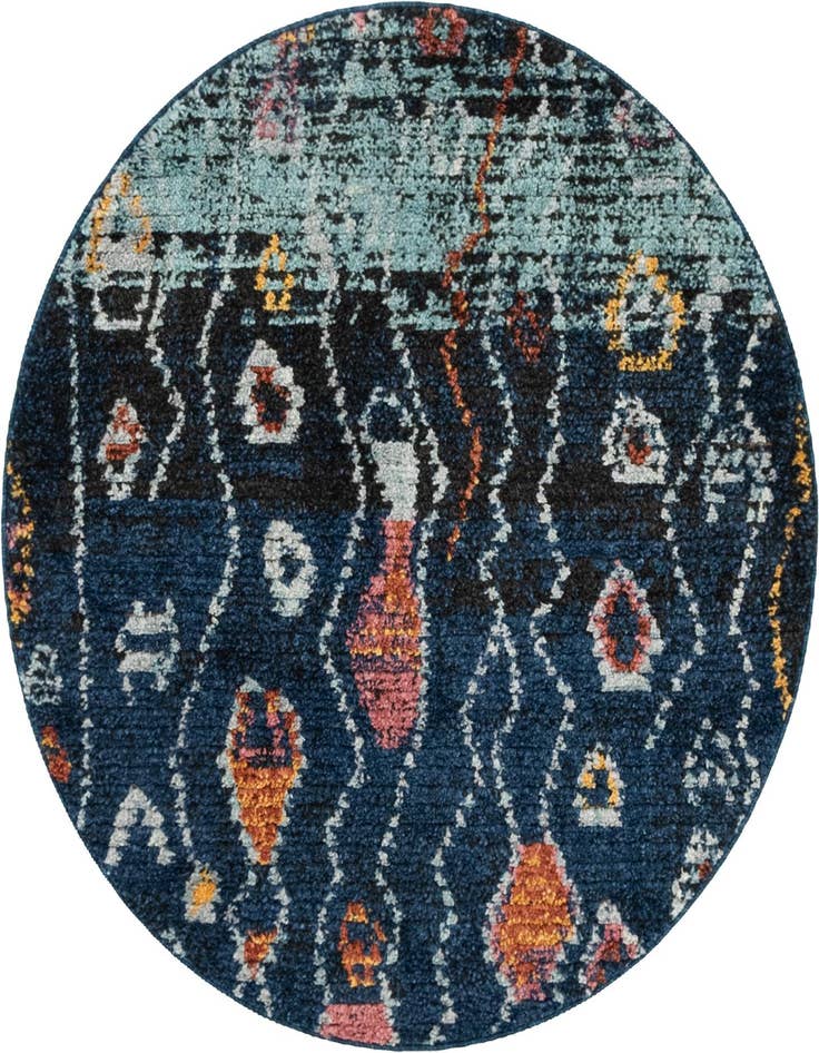 Detail image of 4' x 4' Morocco Round Rug