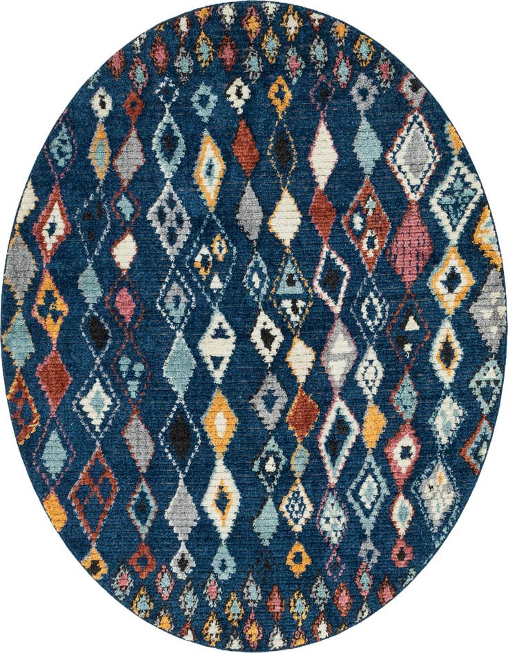 Detail image of 7' x 7' Morocco Round Rug