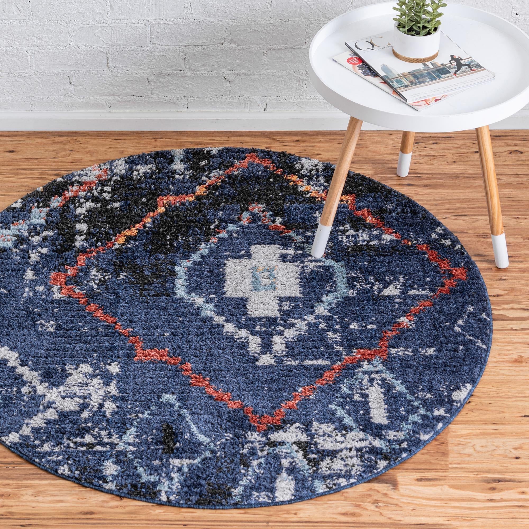 4' x 4' Morocco Round Rug