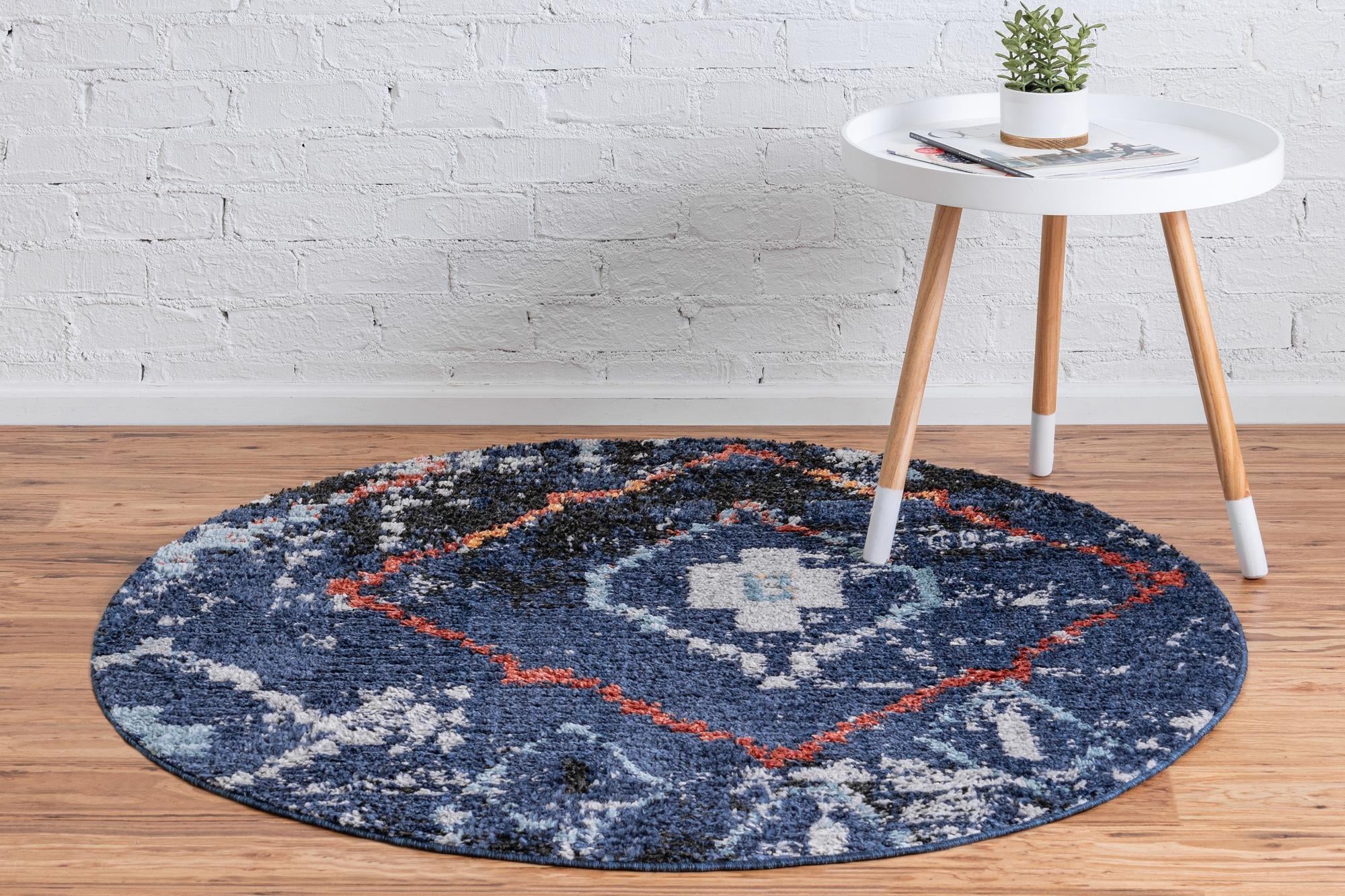 4' x 4' Morocco Round Rug