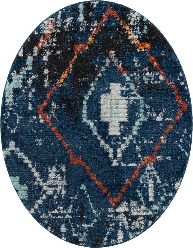 Detail image of 4' x 4' Morocco Round Rug