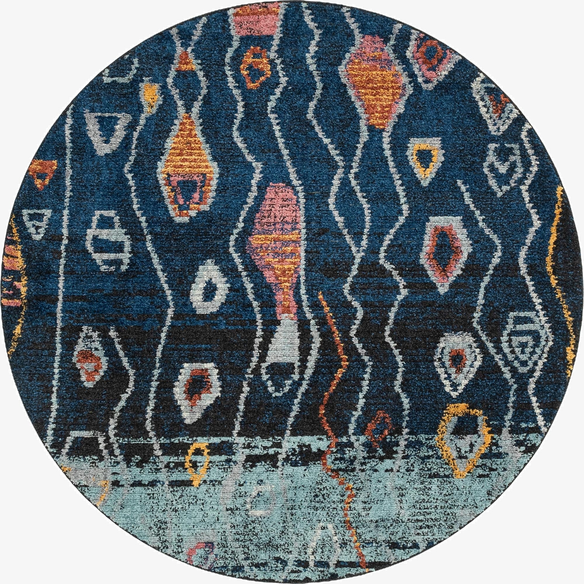 7' x 7' Morocco Round Rug