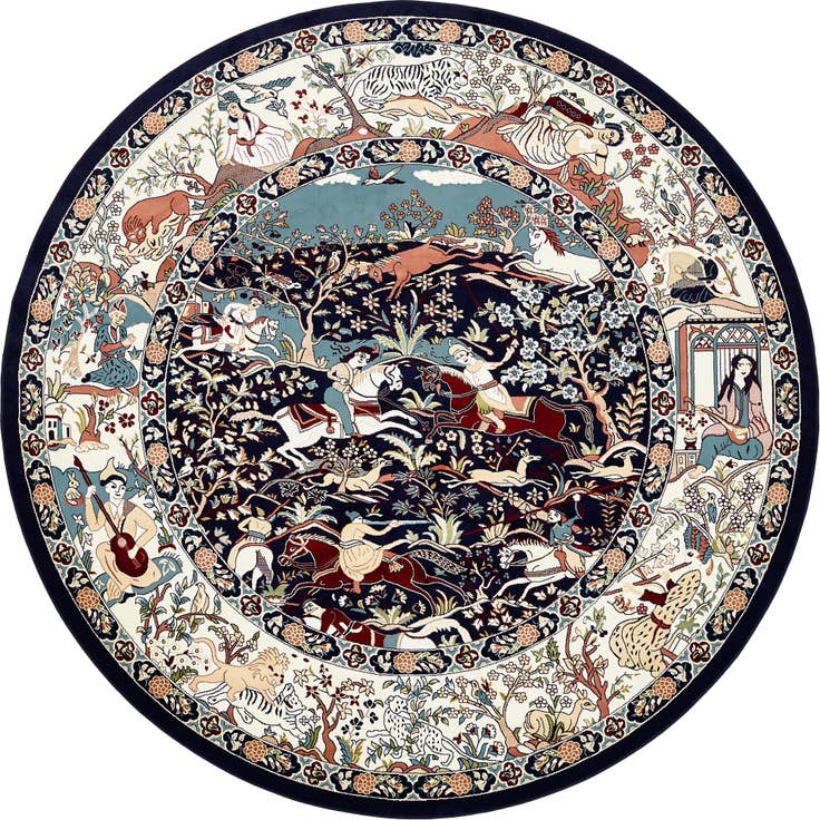 Detail image of 10' x 10' Nain Design Round Rug