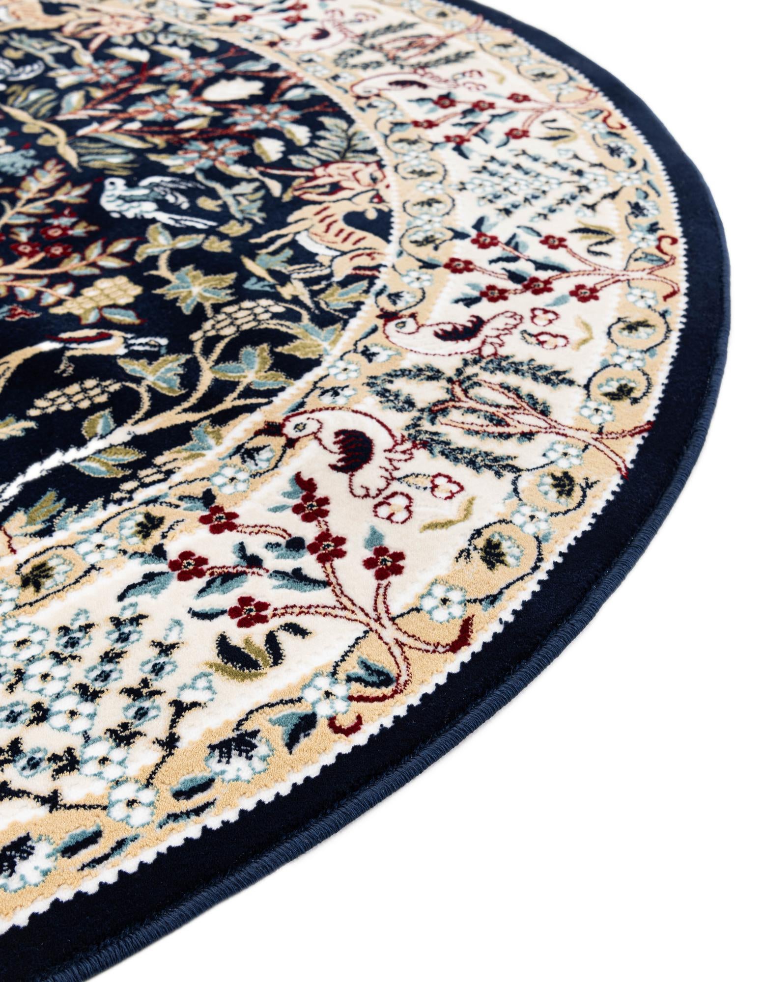 5' 3 x 5' 3 Nain Design Round Rug
