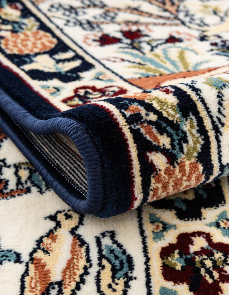 Detail image of 5' 3 x 5' 3 Nain Design Round Rug