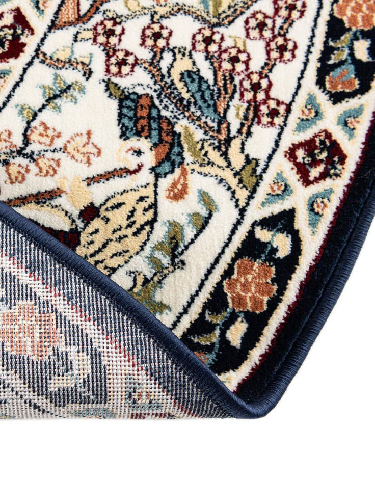 Detail image of 5' 3 x 5' 3 Nain Design Round Rug