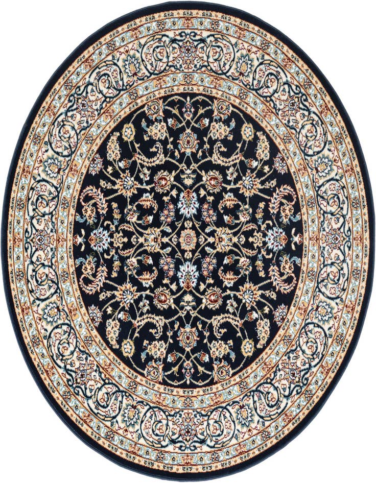Detail image of 5' 3 x 5' 3 Nain Design Round Rug