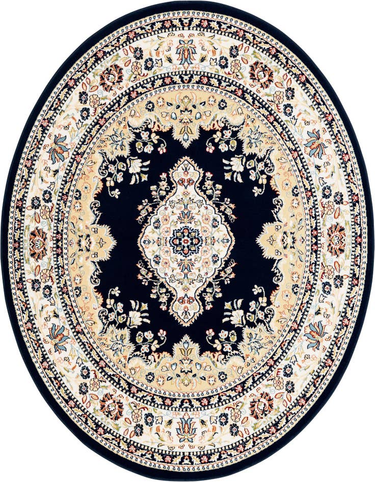 Detail image of 5' 3 x 5' 3 Nain Design Round Rug