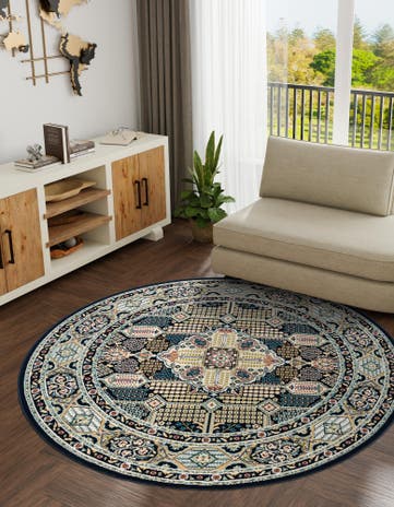10' x 10' Nain Design Round Rug