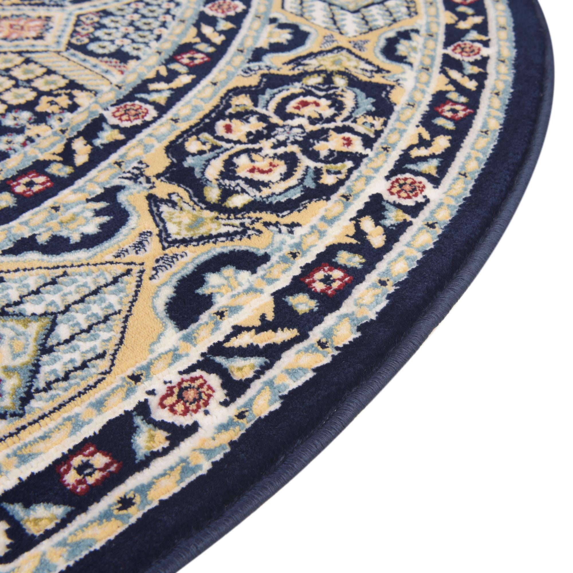 5' x 5' Nain Design Round Rug
