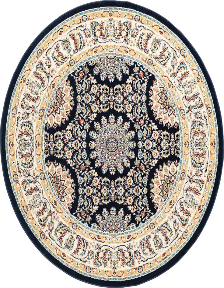 Detail image of 5' x 5' Nain Design Round Rug