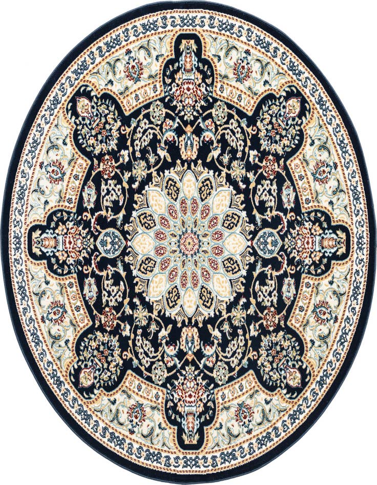 Detail image of 5' x 5' Nain Design Round Rug
