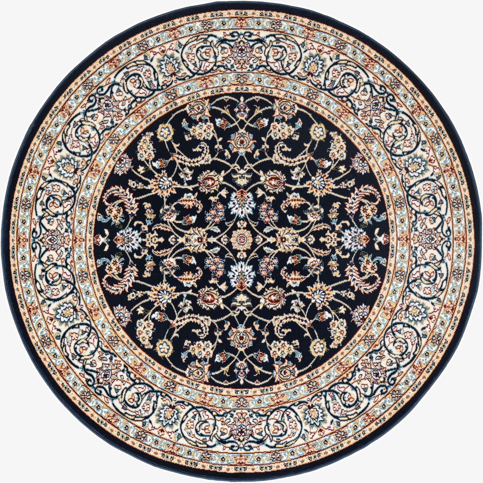 5' 3 x 5' 3 Nain Design Round Rug