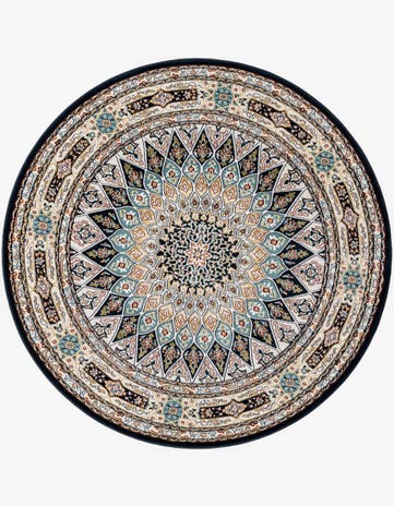 6' x 6' Nain Design Round Rug