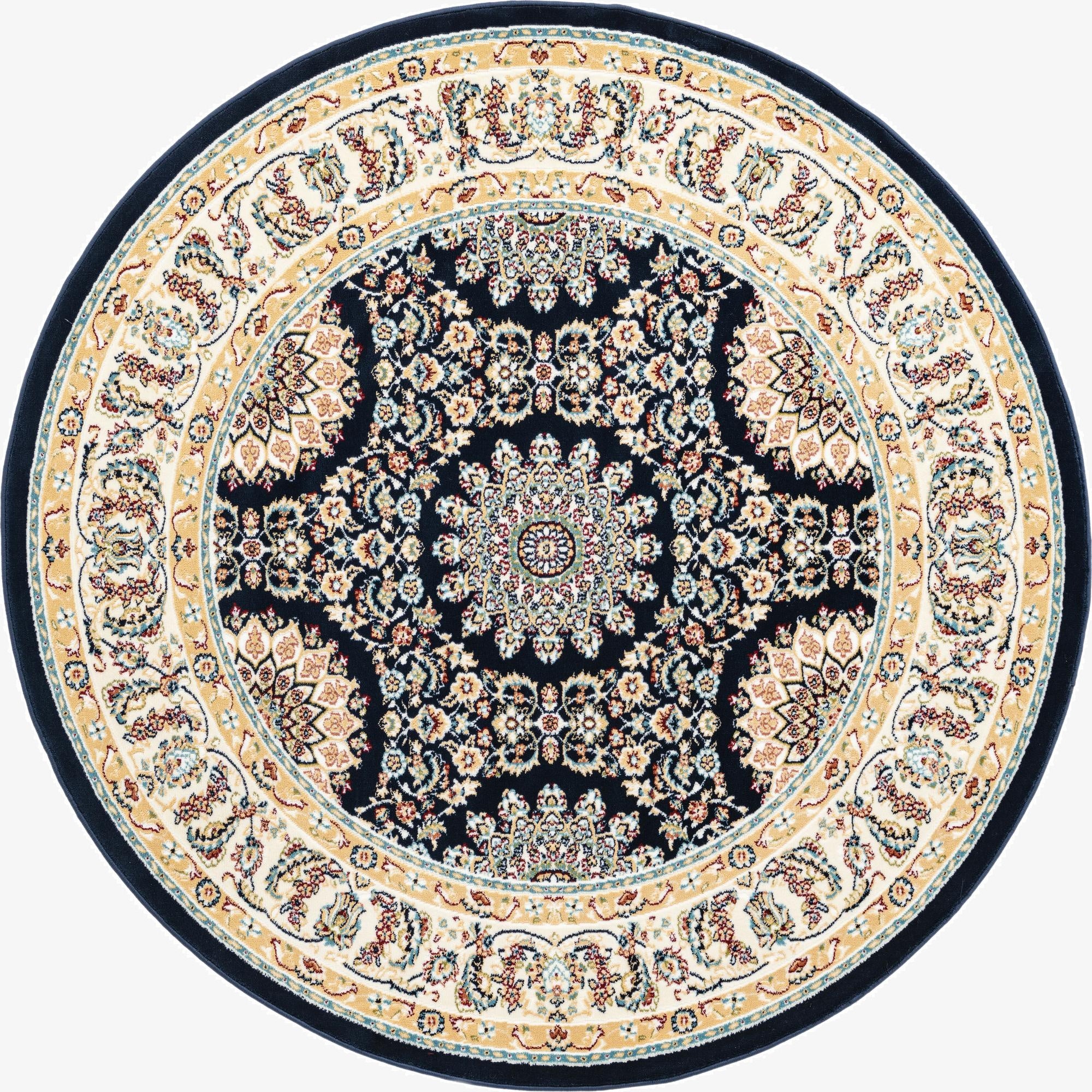 5' x 5' Nain Design Round Rug