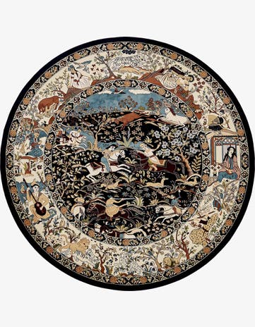 10' x 10' Nain Design Round Rug