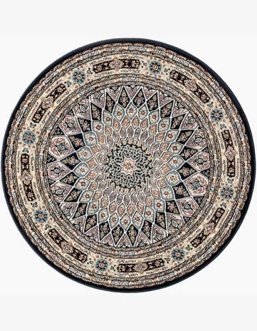 4' x 4' Nain Design Round Rug