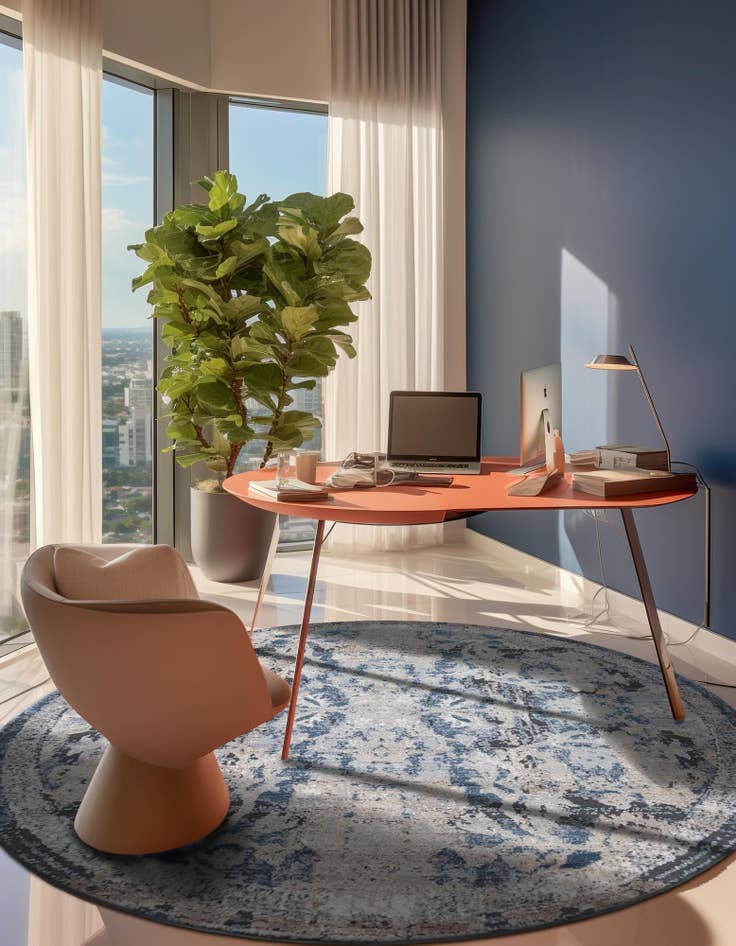 Detail image of 7' x 7' Oregon Round Rug